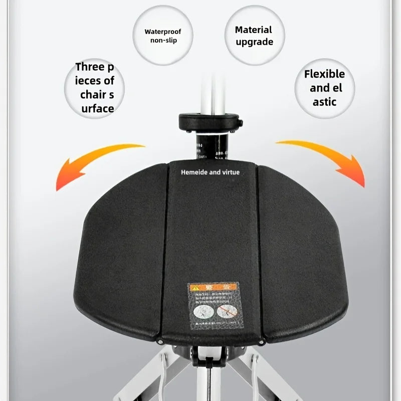 💥2-in-1 Folding Crutch Stool | Instant Seat Conversion |Non-Slip Base |Perfect Mobility Aid for Elderly| Best Gift for Seniors